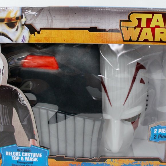 Star Wars Rebels The Inquisitor Deluxe Costume Top & Mask Set Size 4-6 - Picture 2 of 5
